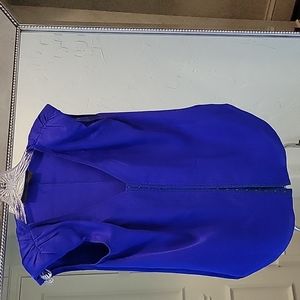 Proenza Schouler Radiant Blue Silk Top Size 4